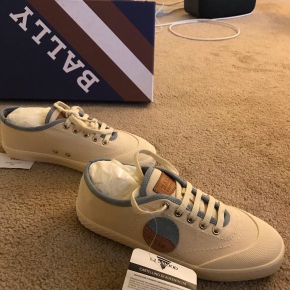 Bally men’s white canvas sneaker - Picture 5 of 8